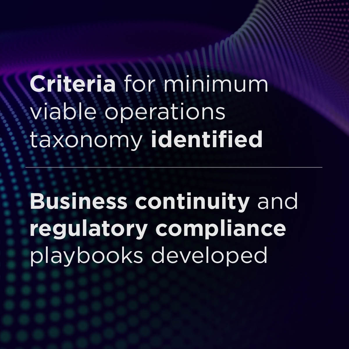 Highlights key insights of the ‘Threat-based strategy development & implementation’ success story 