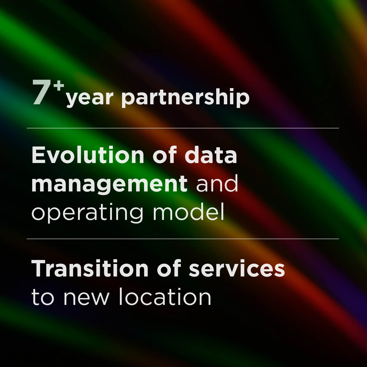 Highlights key insights of the ‘Data & risk mitigation’ success story