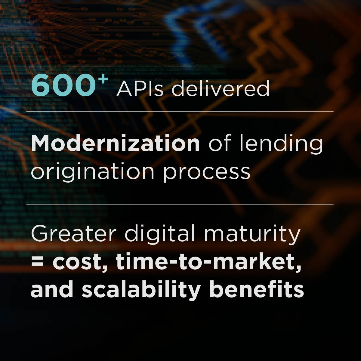 Highlights key insights of the ‘Legacy application modernization’ success story