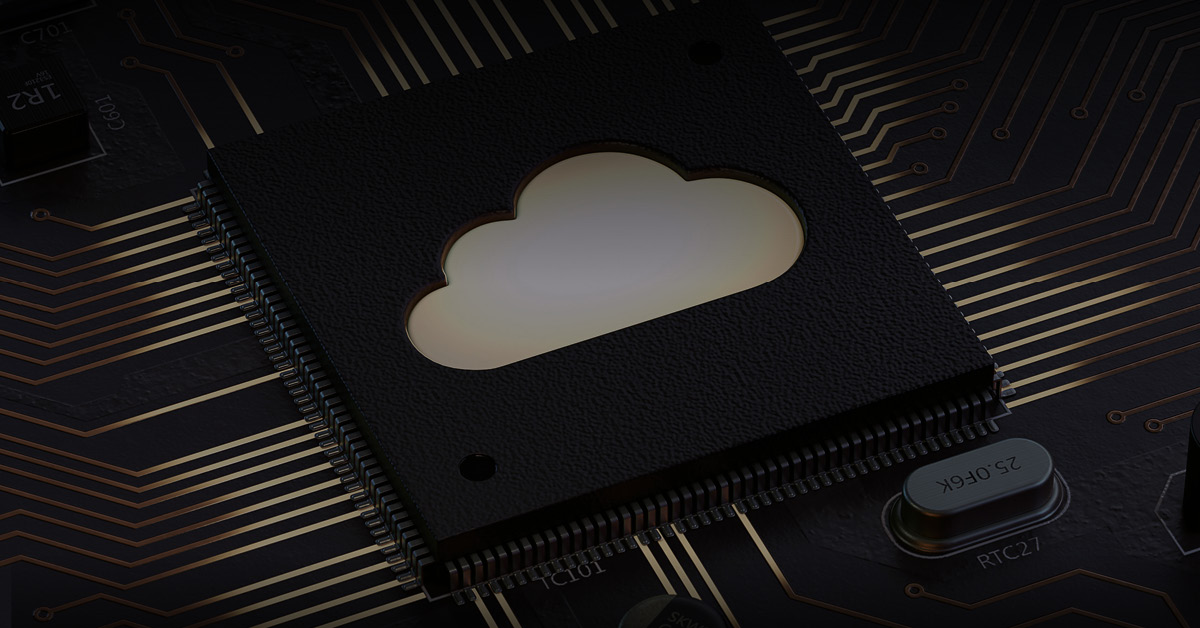 Image of a digital cloud. 