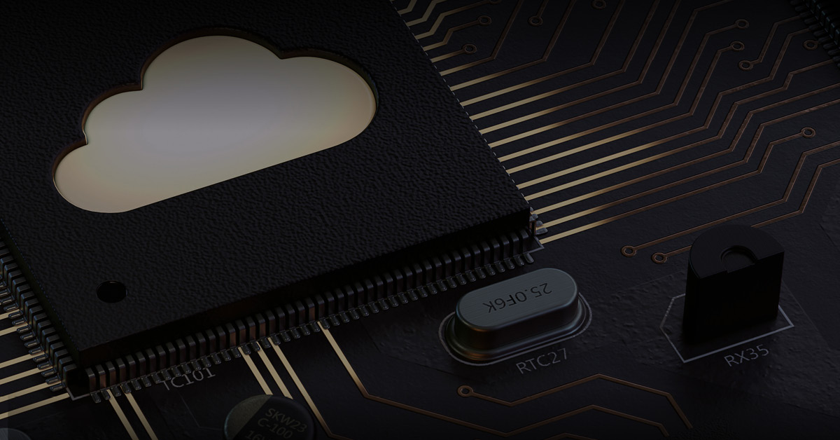 Image of a digital cloud. 